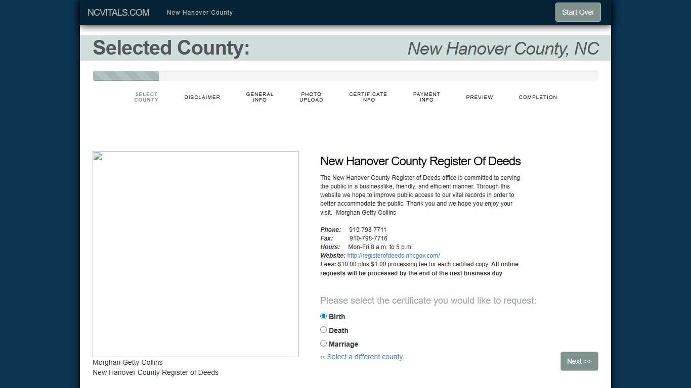 New Hanover County Register Of Deeds